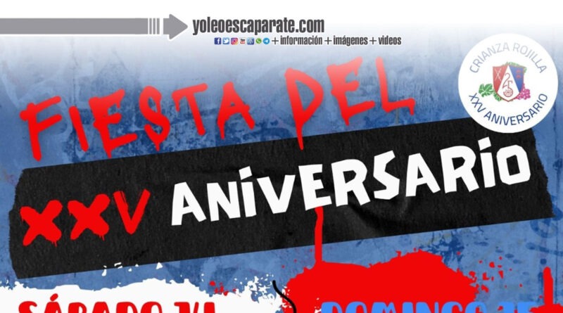 La Peña Crianza Rojilla celebrará su 25 aniversario con un fin de semana de fiesta en Calahorra