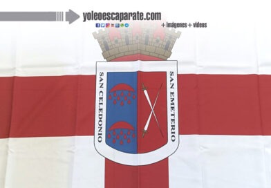 A la venta banderas de Calahorra para decorar la ciudad durante las fiestas patronales de verano