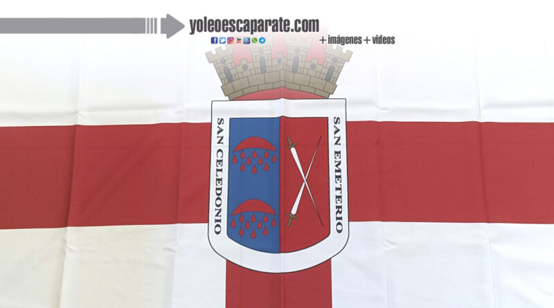 A la venta banderas de Calahorra para decorar la ciudad durante las fiestas patronales de verano