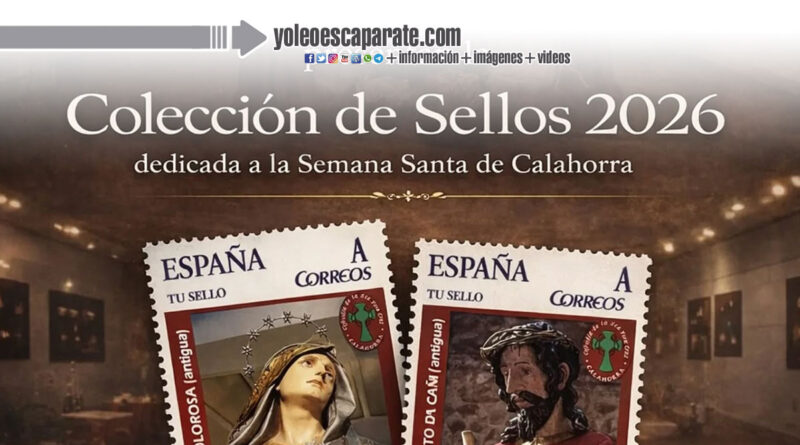 La Cofradía de la Santa Vera Cruz y el Club Cultural y de Coleccionismo “El Lazarillo” presentan la nueva Colección de Sellos 2026 dedicada a la Semana Santa