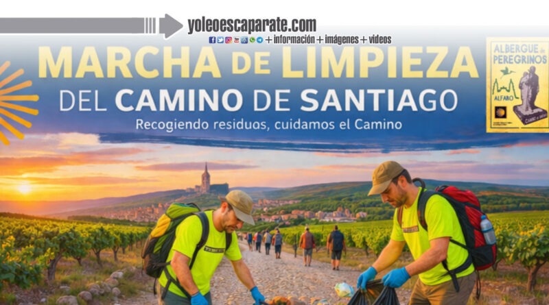La Asociación de Amigos del Camino de Santiago de Alfaro organiza una marcha de limpieza del Camino de Santiago hasta Castejón
