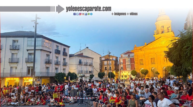 Calahorra celebra por todo lo alto el pase de España a la final del Mundial