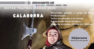 Vuelven, este sábado, las rutas teatralizadas por Calahorra los meses de mayo, octubre, noviembre y diciembre