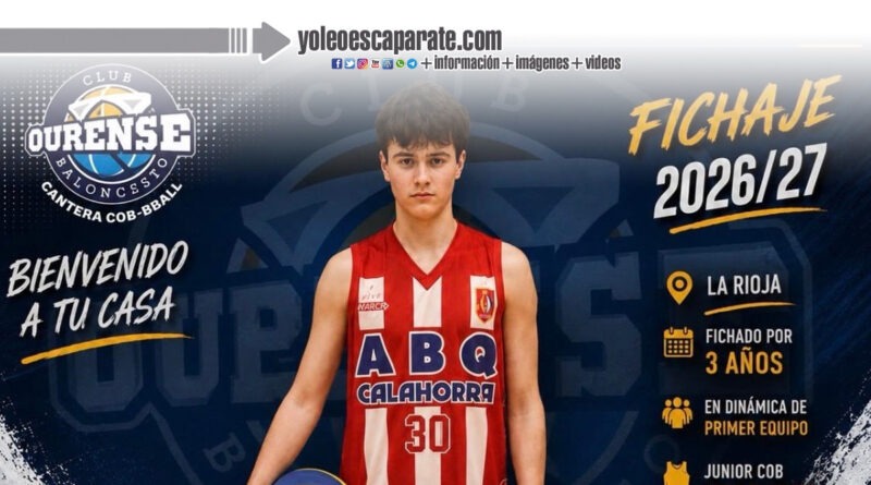 El escolta de ABQ Calahorra Fabio Echave ha fichado por el Club Ourense Baloncesto (COB), para las 3 próximas temporadas