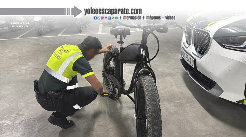 La Guardia Civil investiga a un varón por circular con una bicicleta transformada en ciclomotor