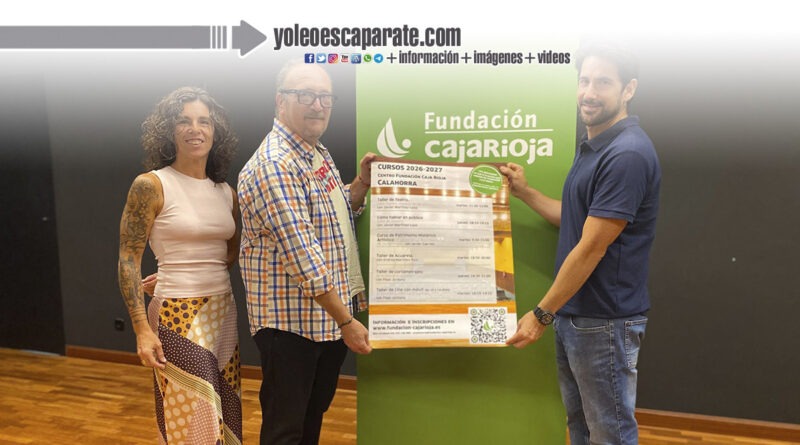 Cortometrajes, cine, patrimonio histórico artístico, teatro, comunicación y acuarela, algunos de los cursos y talleres que ofrece Fundación Caja Rioja en su Centro de Calahorra