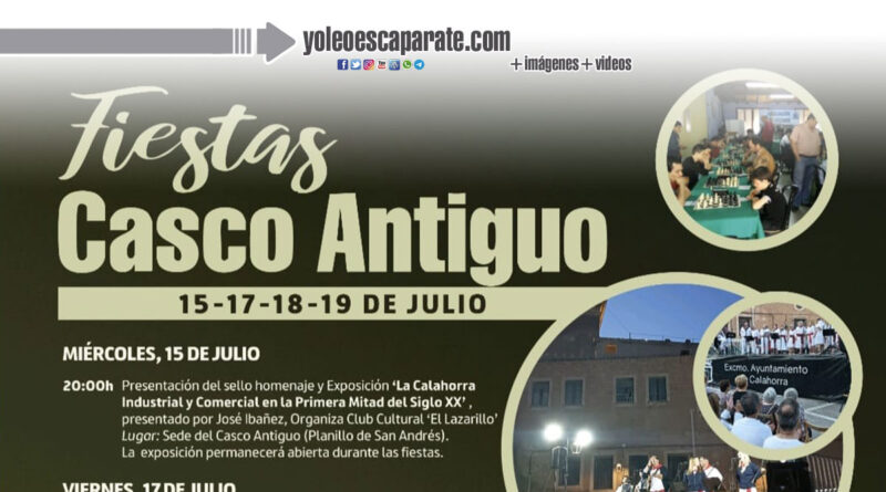 Esta tarde continúan las fiestas del Casco Antiguo con la carrera popular ‘Fiestas Casco Antiguo’