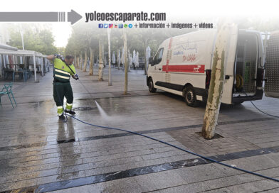 Nueva campaña de hidrolimpieza de aceras durante el mes de septiembre en Calahorra