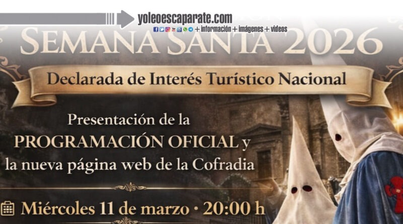 La Cofradía de la Santa Vera Cruz de Calahorra presentará la programación oficial de la Semana Santa 2026